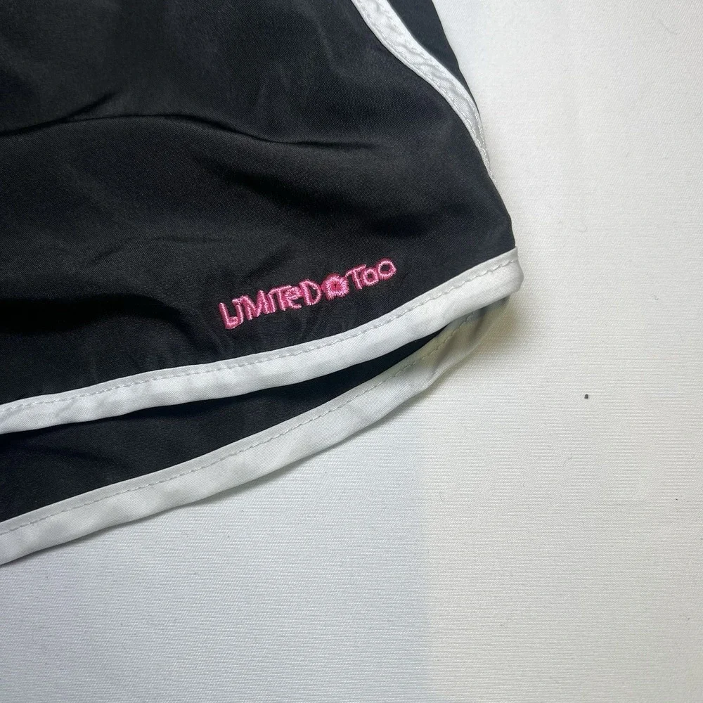 Vintage Y2K Limited Too Girls Mini Shorts‎ XS (Girls 5/6) 2000s Black Athletic